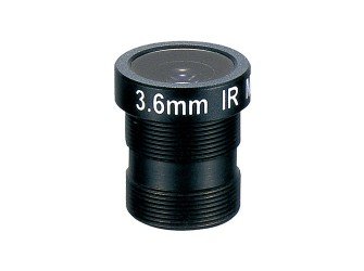 Basler AG-2000035615 Optische Linsen Evetar S-mount lens, fixed focal length of 3.6 mm, F1.8. With IR-cut filter. This is a 1/3 inch lens for color cameras. Lock ring included