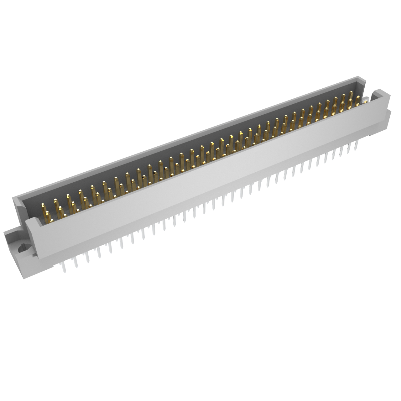 Amphenol Communications Solutions-86093967814755ELF Connector Backplane DIN Headers & Receptacles, Backplane Connector, Straight Header, Solder-to-Board Style R, 96 ways, Class II, Tail Length: 4mm