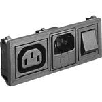 Power Entry Module Unfiltered F/M 3/3 POS Switch ST 2 Port