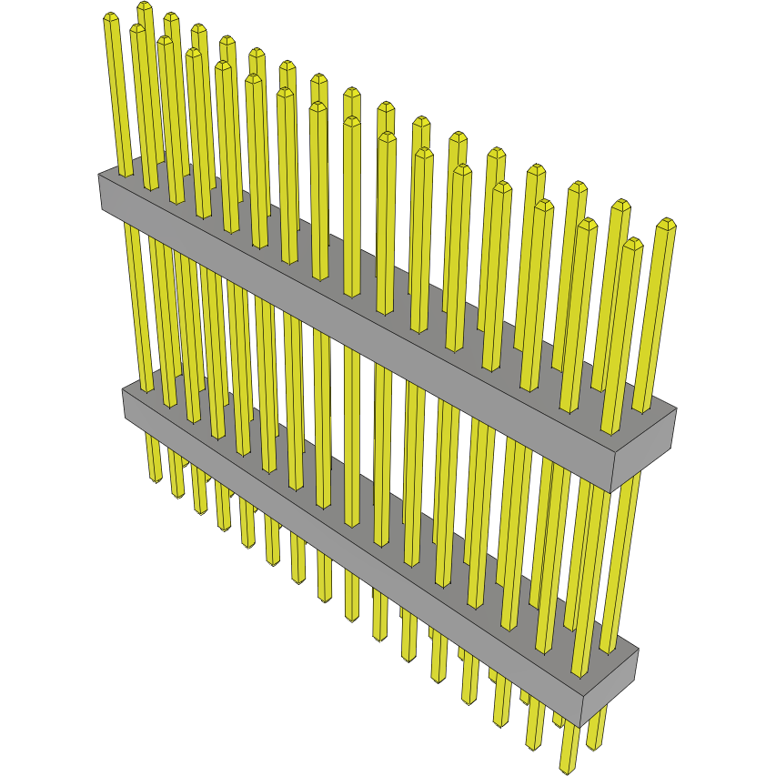 Samtec-TW-16-12-G-D-600-180 Steckverbinderleisten und Leiterplattenbuchsen Conn Board Stacker HDR 32 POS 2mm Solder ST Top Entry Thru-Hole Bulk