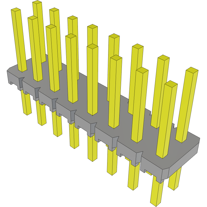 Samtec-MTLW-108-24-G-D-260 Steckverbinderleisten und Leiterplattenbuchsen Conn Unshrouded Header HDR 16 POS 2.54mm Solder ST Top Entry Thru-Hole Bulk