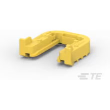 TE Connectivity-1670720-1 连接器配件 Connector Accessories Mounting Clips Straight Glass Filled Polybutylene Terephthalate Yellow Carton