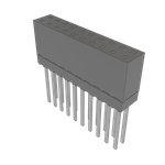 Conn Elevated Socket SKT 20 POS 2.54mm Solder ST Top Entry Thru-Hole Tube