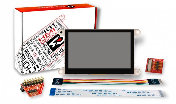 4D Systems-GEN4-ULCD-43DCT-PI TFT-Module 2.4in TFT 240x320Pixels GPIO/I2C/SPI 228cd/m2 LED Backlight