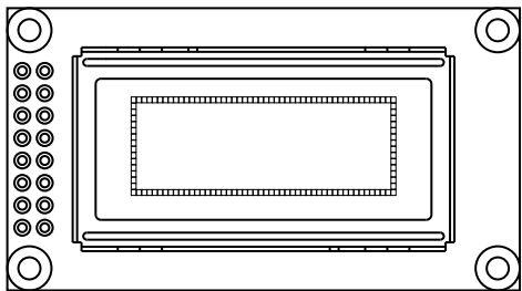 Vishay-OLED-050H016A-BPP5N00000 Modules OLED 50x16Pixels Blue/Green/Red/Yellow/White OLED Display Graphic Display Parallel/ SPI(Option) Interface 5V 16-Pin