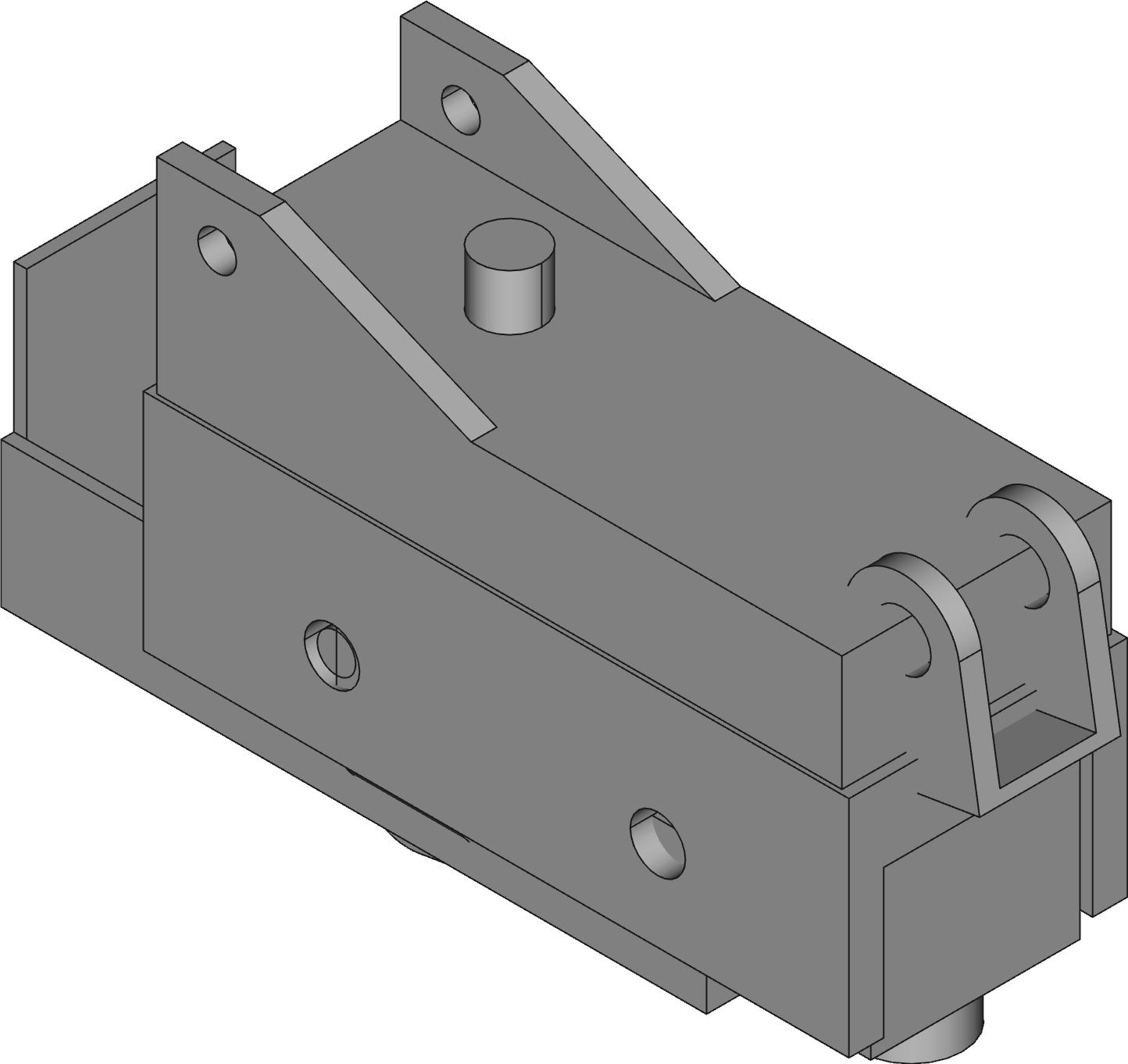 Omron-D4MC-3030 Límite del interruptor Switch Limit N.O./N.C. SPDT One-Way Short Hinge Roller Lever Screw Mount 10A 480VAC 250VDC 2.94N Linear Cable