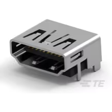 TE Connectivity-1747981-2 Conector de audio y video Conn HDMI RCP 19 POS 0.5mm Solder RA SMD 19 Terminal 1 Port T/R