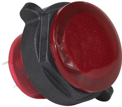 Visual Communications-CNX722C600120T Panel Mount Indicators Panel Mount Indicator Round 22mm LED 120V Tab Blue MS
