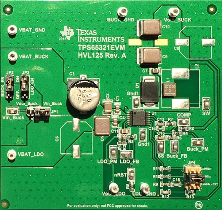 Texas Instruments-TPS65321EVM Power Management Development Boards and Kits TPS65321-Q1 PMIC Solution 3.3V/5V Output Evaluation Board