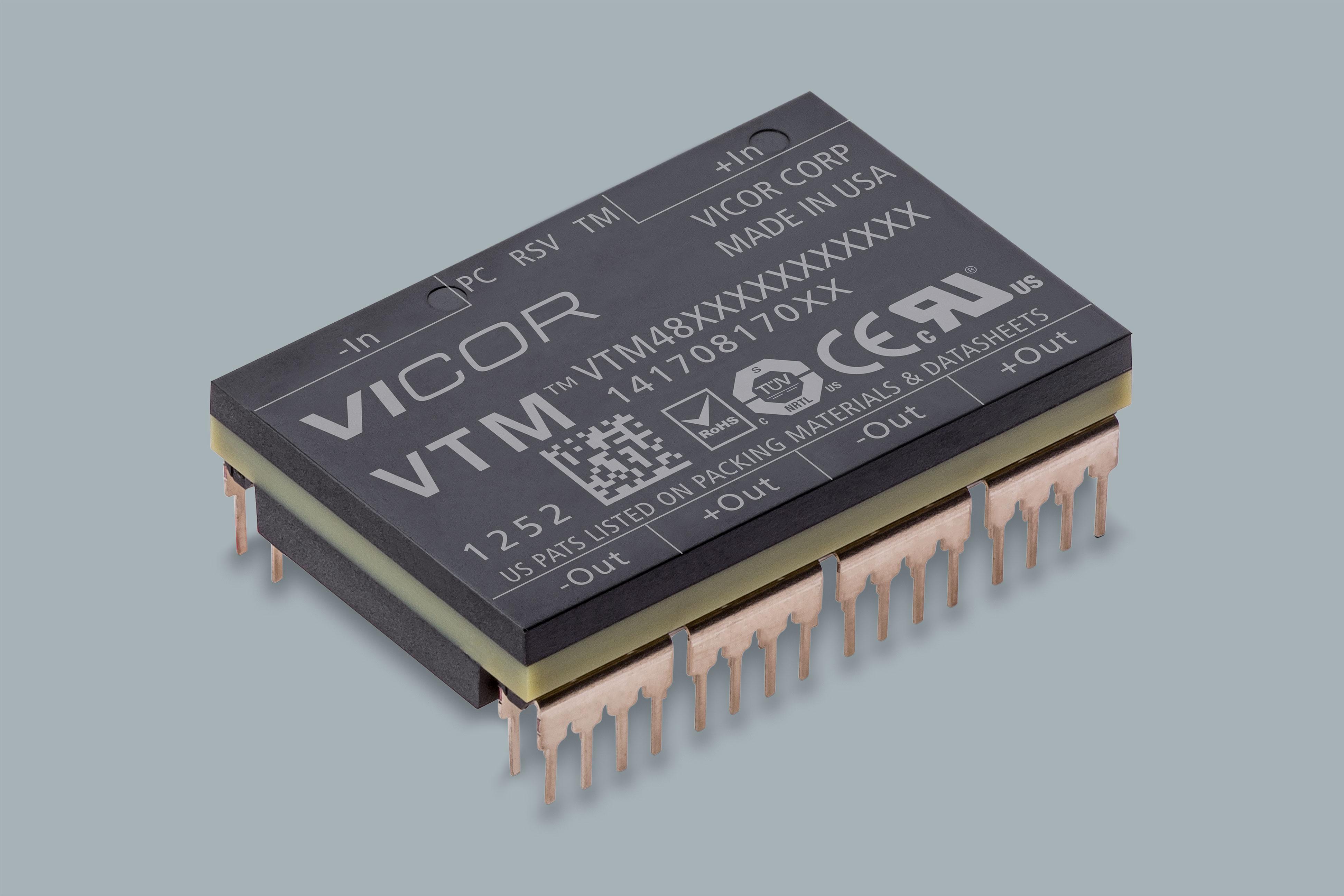 Vicor-VTM48ET040T050B00 DC/DC-Wandler und Spannungsreglermodul Module DC-DC 48VIN 1-OUT 2.2V to 4.6V 50A 230W 60-Pin