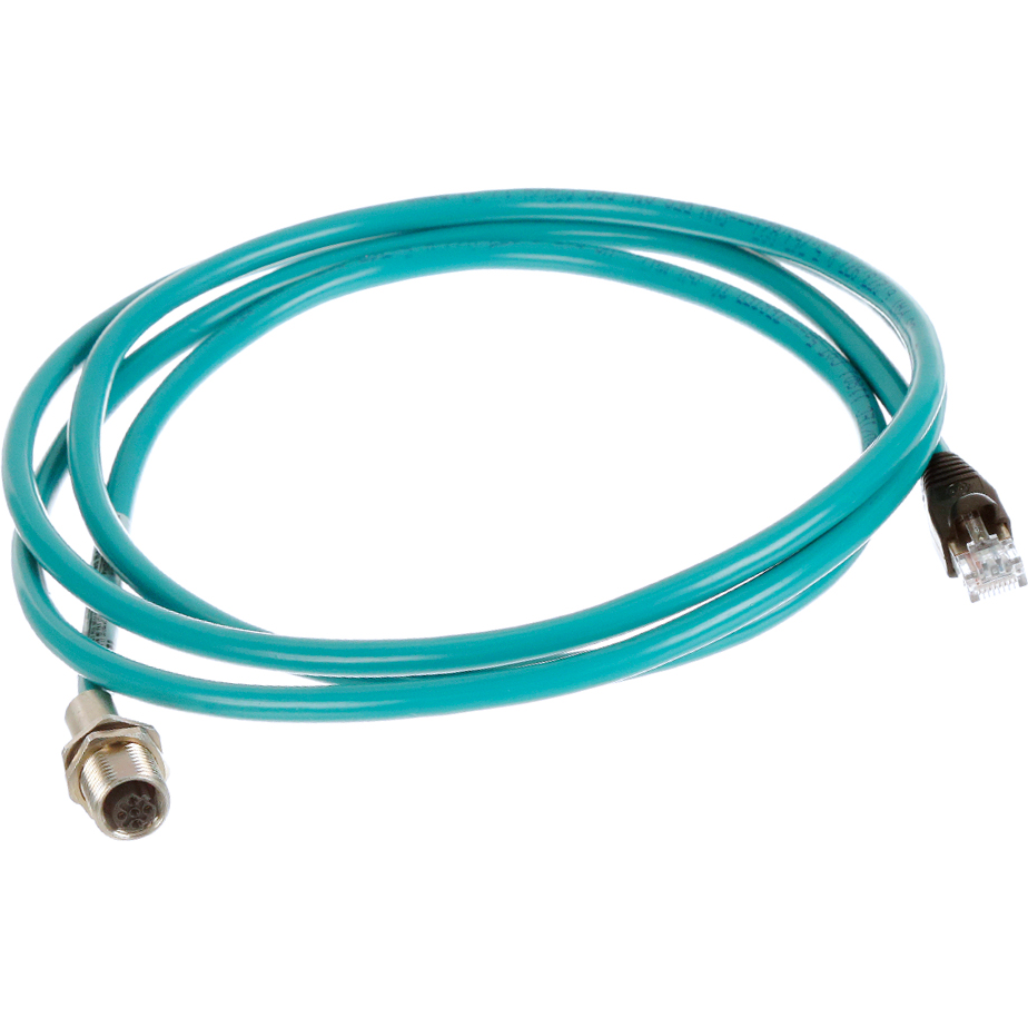 Molex-ERWPAB3002M020 其他电缆组件 Cable Assembly Patch Cable 2m 24AWG M12 Circular to RJ-45 4 to 8 POS F-M