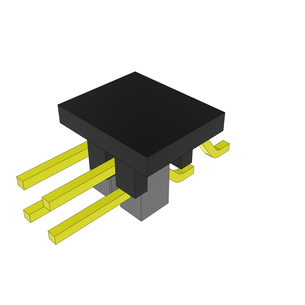 Samtec-TSM-102-01-T-DH-P-TR Cabezales del conector y receptáculos PCB Conn Unshrouded Header HDR 4 POS 2.54mm Solder RA Side Entry SMD T/R