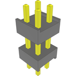 Conn Board Stacker HDR 4 POS 2.54mm Solder ST Top Entry Thru-Hole Bulk