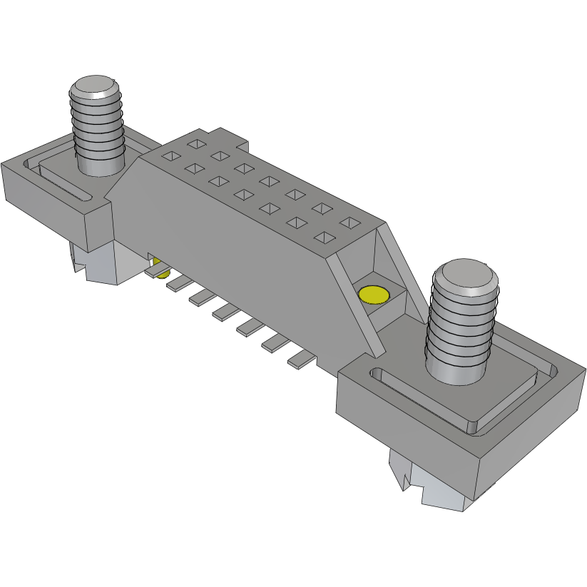 Samtec-SFM-107-02-S-D-DS Embases de raccordement et réceptacles PCB Conn Socket Strip SKT 14 POS 1.27mm Solder ST Top Entry SMD TIGER EYE™ Tube