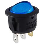 NTE Electronics-54-530 Wippschalter Switch Rocker ON None OFF SPST Quick Connect Round Rocker 16A 250VAC 100000Cycles