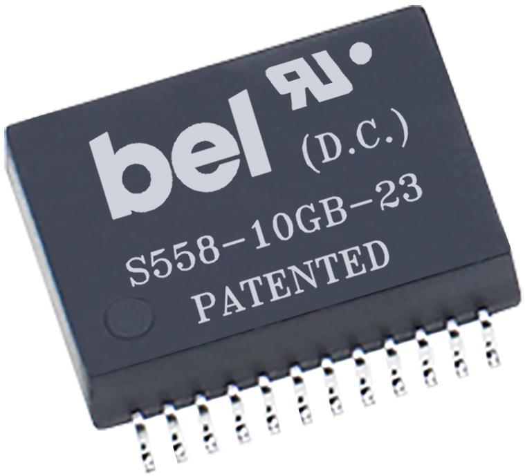 Bel Fuse-S558-10GB-23 Telecom, Übertrager Telecom Transformer 4(1CT:1CT) 24 Terminal Gull Wing SMD