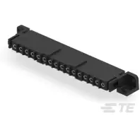 TE Connectivity-207614-7 Connector Rectangular Conn Rectangular SKT 16 POS 5mm Solder RA Thru-Hole Tray