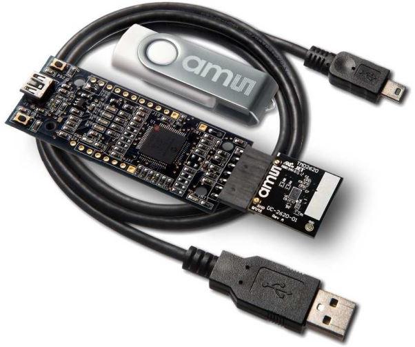 ams OSRAM-TMD2620-EVM Cartes et kits de développement de capteur TMD2620 Proximity Sensor Evaluation Kit Win 32-bit/Win 64-bit OS