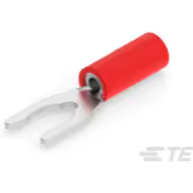 TE Connectivity-53242-6 连接器端子 Spring Spade Terminal 16-22AWG Brass Red 24.61mm Tin T/R