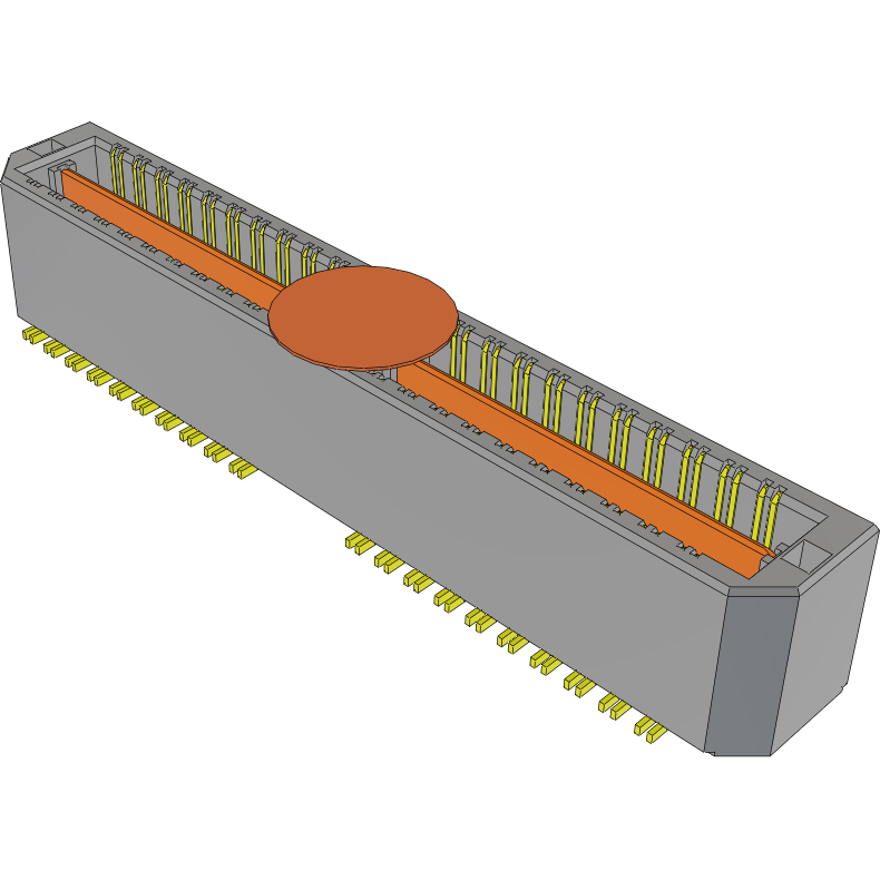 Samtec-QTH-040-02-L-D-DP-A-K 连接器插头及 PCB 插座 Conn Micro High Speed Terminal Strip HDR 80 POS 0.5mm Solder ST Top Entry SMD Tray
