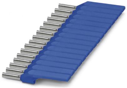 PHOENIX CONTACT-3240572 Raccordement de terminaux Ferrule with insulating collar that can be labeled, 2.5 mm2, can be labeled with BLUEMARK, color-coded blue