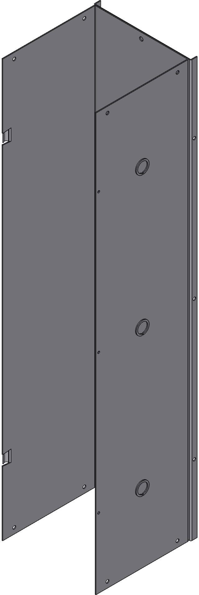 Hammond Manufacturing-CWST836 Verdrahtungskanäle Wiring Ducts Hinged Cover Square with Cover Steel Gray