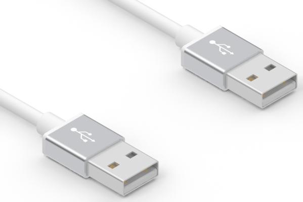 Tensility International-10-02345 USB Kabelbaugruppen Cable Assembly USB 2m USB Type A to USB Type A 4 to 4 POS PL-PL 26-28AWG