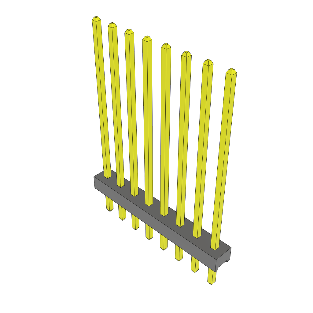 Samtec-MTMM-108-15-G-S-650 Piastre connettori e prese PCB Conn Unshrouded Header HDR 8 POS 2mm Solder ST Top Entry Thru-Hole Bulk
