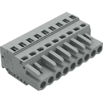 Conn Terminal Block F 9 POS 5mm Spring Clamp RA Cable Mount 15A Box