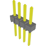 Conn Unshrouded Header HDR 4 POS 2.54mm Solder ST Top Entry Thru-Hole Bulk