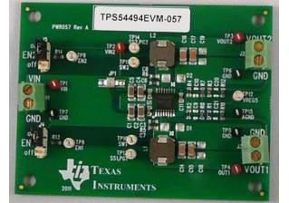 Texas Instruments-TPS54494EVM-057 Energiemanagement, Entwicklungsplatinen und -kits TPS54494 DC to DC Converter and Switching Regulator Chip 1.5V/3.3V Output Evaluation Board