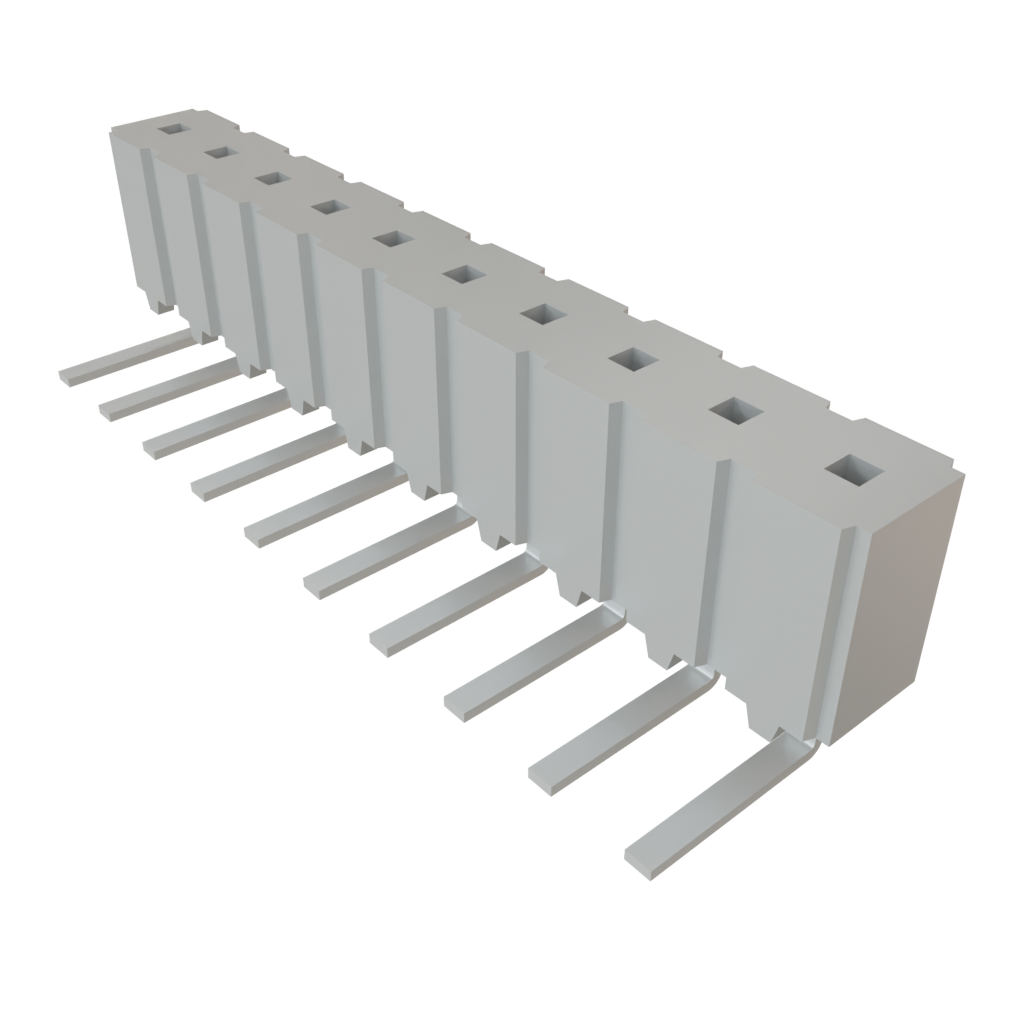 Samtec-CES-110-02-T-S-RA Piastre connettori e prese PCB Conn Socket Strip SKT 10 POS 2.54mm Solder RA Side Entry Thru-Hole Tube