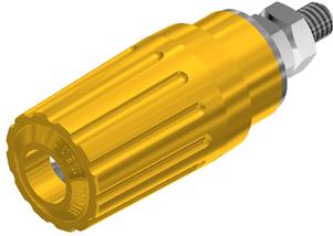 SKS Kontakttechnik-PKI 100 YELLOW YELLOW Steckverbinder, elektronisches Testgerät Conn Binding Post F 1 POS Screw ST Panel Mount 1 Port