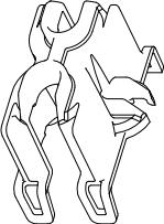 GEP Power Products-PDM-TT3 Accesorios del conector Connector Accessories Terminal Position Assurance Straight Glass Filled Nylon Blue