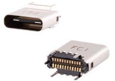 Amphenol Communications Solutions-10132328-10014LF Connector USB Conn USB 3.1 Type C RCP 24 POS 0.5mm Solder ST SMD 24 Terminal 1 Port T/R