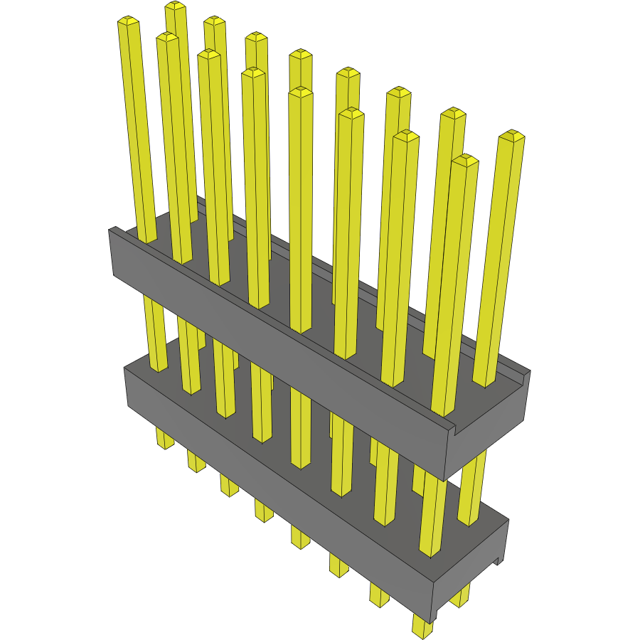 Samtec-DW-08-11-S-D-418 Steckverbinderleisten und Leiterplattenbuchsen Conn Board Stacker HDR 16 POS 2.54mm Solder ST Top Entry Thru-Hole Bulk