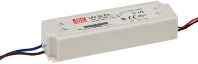 MEAN WELL-LPC-35-1050 LED Power Supplies AC/DC LED Power Supply 31.5W Single 4-Pin