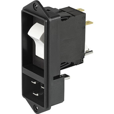 SCHURTER-EF11.1089.0010.01 Spannungsversorgungseingangsmodule Power Entry Module Filtered M 3 POS 250VAC 15A Switch ST 1 Port