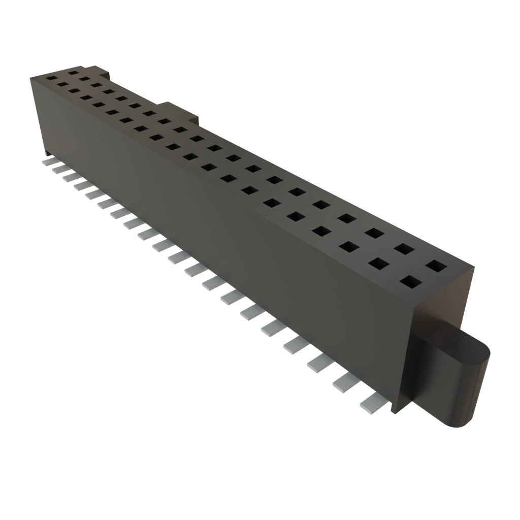 Samtec-SFML-120-02-S-D Cabezales del conector y receptáculos PCB Conn Socket Strip SKT 40 POS 1.27mm Solder ST SMD TIGER EYE™ Tube