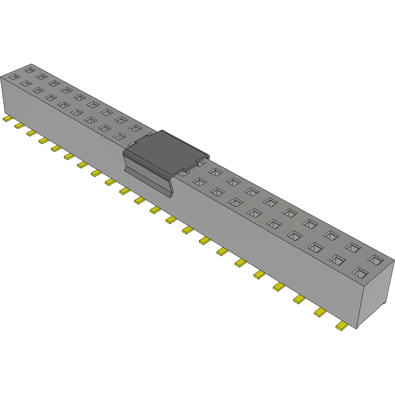 Samtec-TLE-122-01-G-DV-P Cabezales del conector y receptáculos PCB Conn Socket Strip SKT 44 POS 2mm Solder ST Bottom Entry SMD Tube