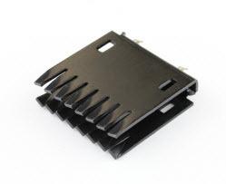 Assmann WSW components, Inc-V2215B 散热器 Heat Sink Passive with Black Anodized Finish