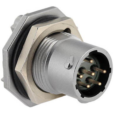 Eaton-UT0X710E98PX Steckverbinder, rund Conn Circular PIN 6 POS Solder Cup ST Jam Nut 6 Terminal 1 Port