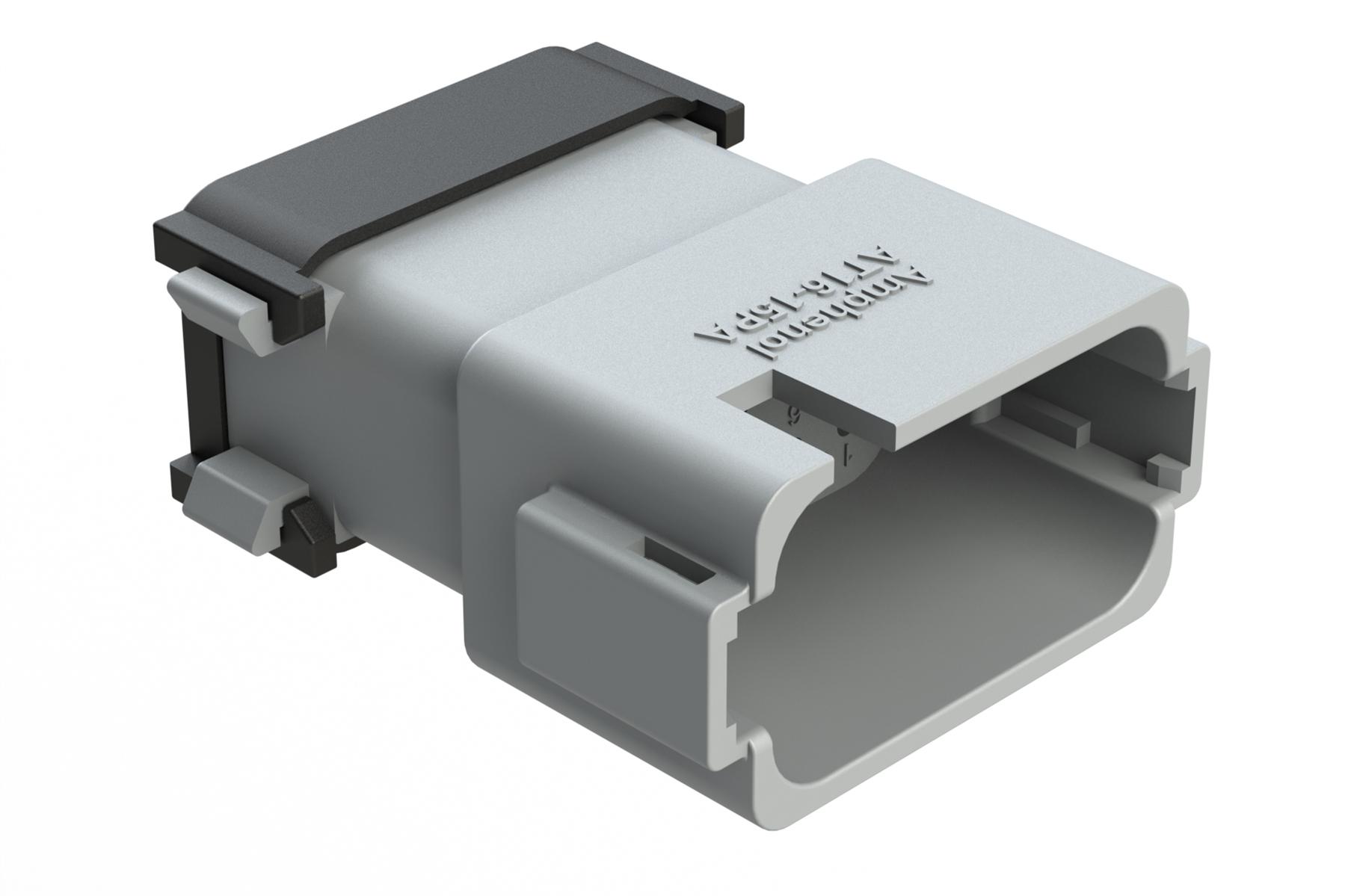 Amphenol-AT16-15PA-EK02 Einzeladersteckverbinder, Gehäuse Conn Housing M 15 POS Crimp ST Cable Mount Gray Box