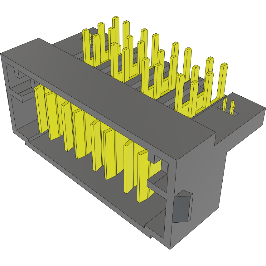 Samtec-MPT-04-01-03-L-RA-LC Piastre connettori e prese PCB Conn Terminal Strip M 4Power POS 1.88mm/3.12mm Solder RA Side Entry Thru-Hole PowerStrip™ Tray