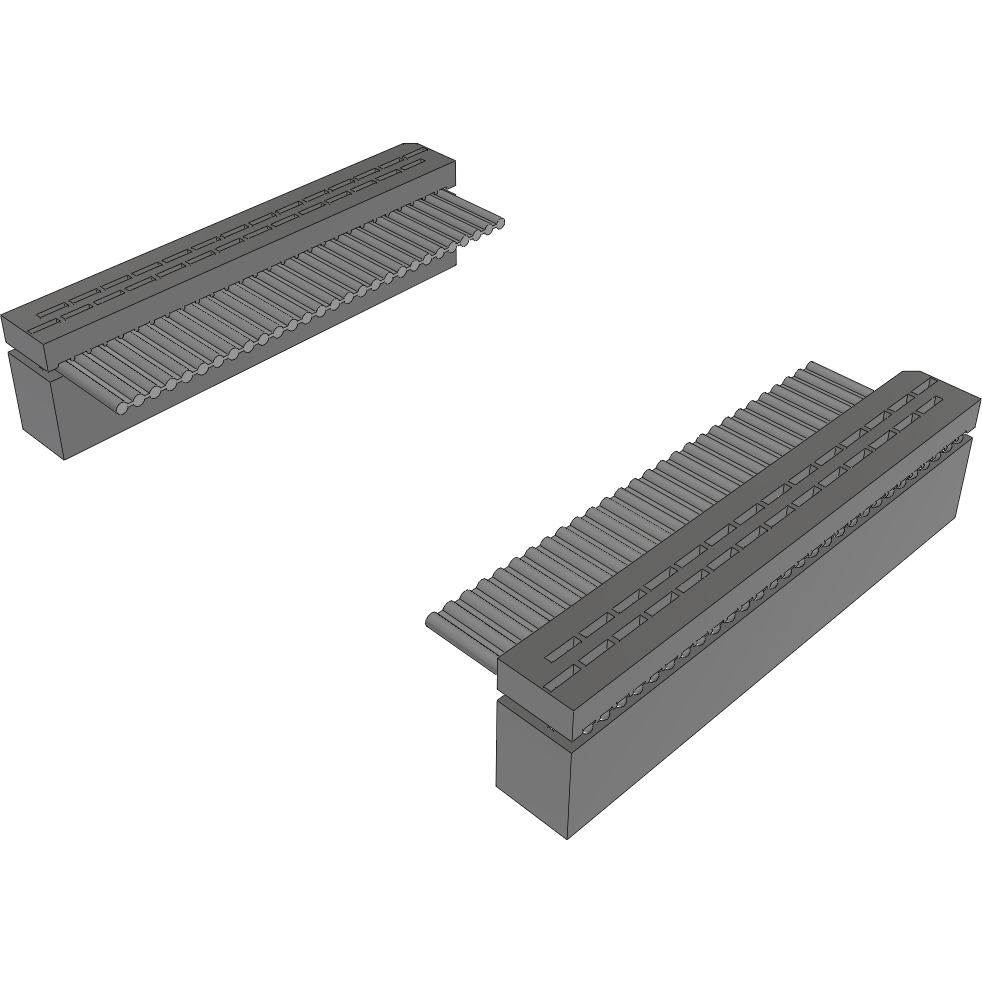 Samtec-IDSD-14-D-08.00-G  Cable Assembly 0.203m 28AWG 1.27mm 28 to 28 POS IDC Connector to IDC Connector F-F Bulk