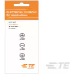 TE Connectivity-2404200-1 Étiquettes Labels Warning Label Vinyl Gloss Black 12.5mm