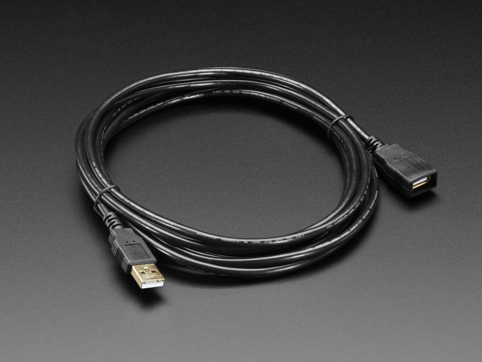 Adafruit Industries-993 USB Kabelbaugruppen USB Extension Cable - 3 meters / 10 ft long