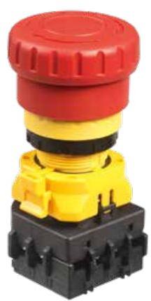 Apem Components-A02ESH3B112IX0 Switch Emergency Stop Switch Emergency Stop N.O./N.C. DPST/SPST Mushroom Button 3A 250VAC 30VDC Screw Panel Mount