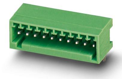 PHOENIX CONTACT-MC 0.5/ 2-G-2.5 连接器插头及 PCB 插座 Conn Shrouded Header (4 Sides) HDR 2 POS 2.5mm Solder RA Side Entry Thru-Hole Cardboard