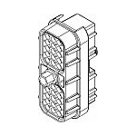 Conn Housing RCP 30 POS Crimp ST Cable Mount Black